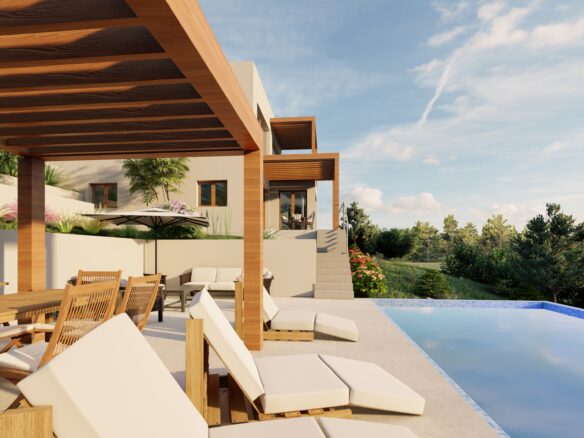 Building Land Of 550 M² With A Conceptual Project For A Villa With A Swimming Pool In Hvar, Croatia
