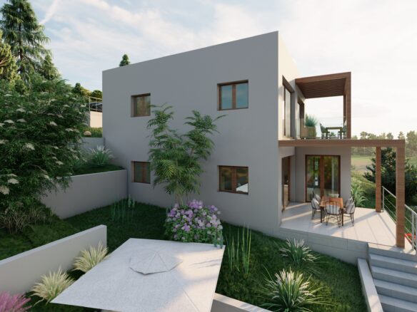 Building Land Of 550 M² With A Conceptual Project For A Villa With A Swimming Pool In Hvar, Croatia
