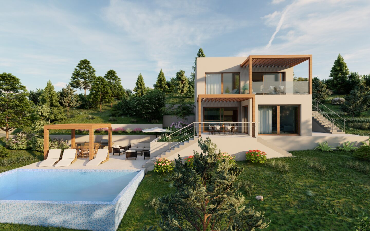 Building Land Of 550 M² With A Conceptual Project For A Villa With A Swimming Pool In Hvar, Croatia
