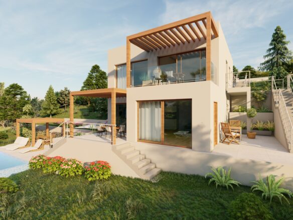 Building Land Of 550 M² With A Conceptual Project For A Villa With A Swimming Pool In Hvar, Croatia