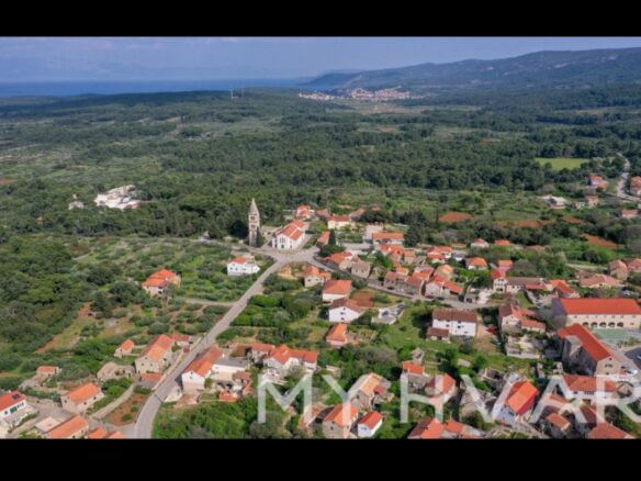 Building Land Of 550 M² With A Conceptual Project For A Villa With A Swimming Pool In Hvar, Croatia