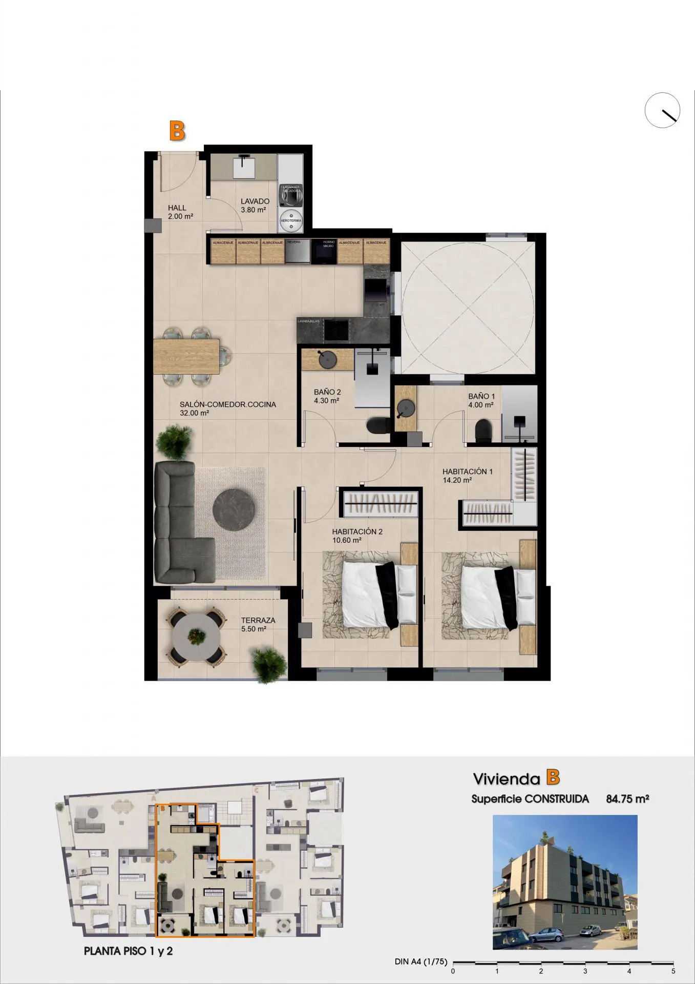 Penthouse Of 84 M² With Sea Views In Catral, Spain