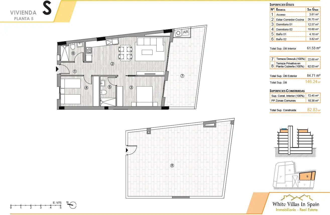 Penthouse Of 62 M² In Torrevieja, Spain