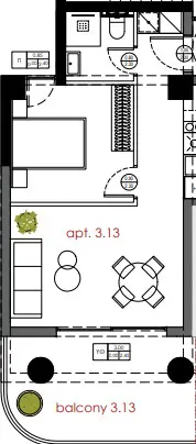 Flat Of 54 M² In Thessaloniki