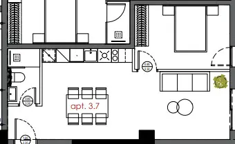 Flat Of 59 M² In Thessaloniki