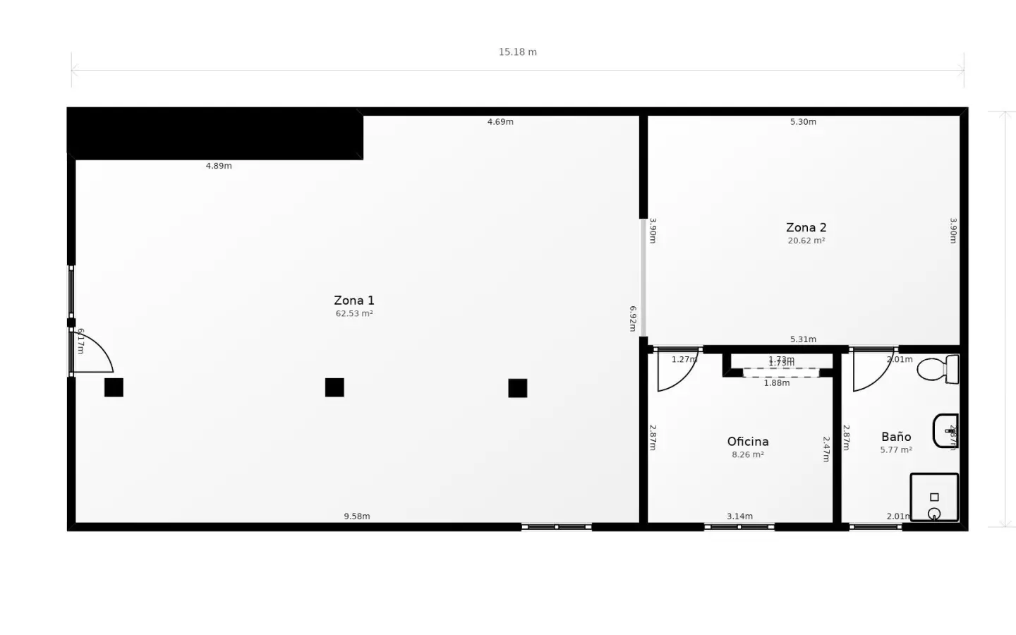 Commercial Unit Of 132 M² In Villajoyosa, Spain