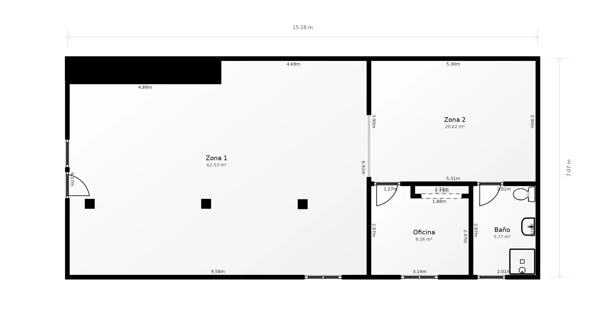 Commercial Unit Of 132 M² In Villajoyosa, Spain