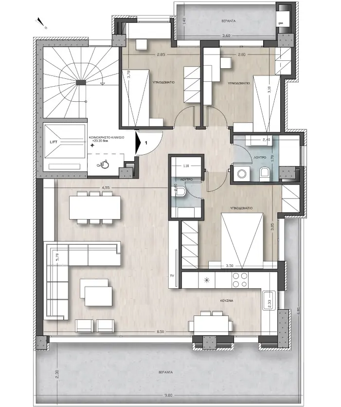 Flat Of 116 M² In Thessaloniki