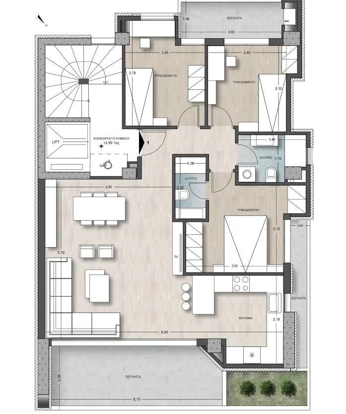 Flat Of 118 M² In Thessaloniki