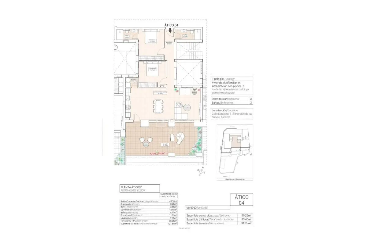 Apartment Of 83 M² In Hondon De Las Nieves