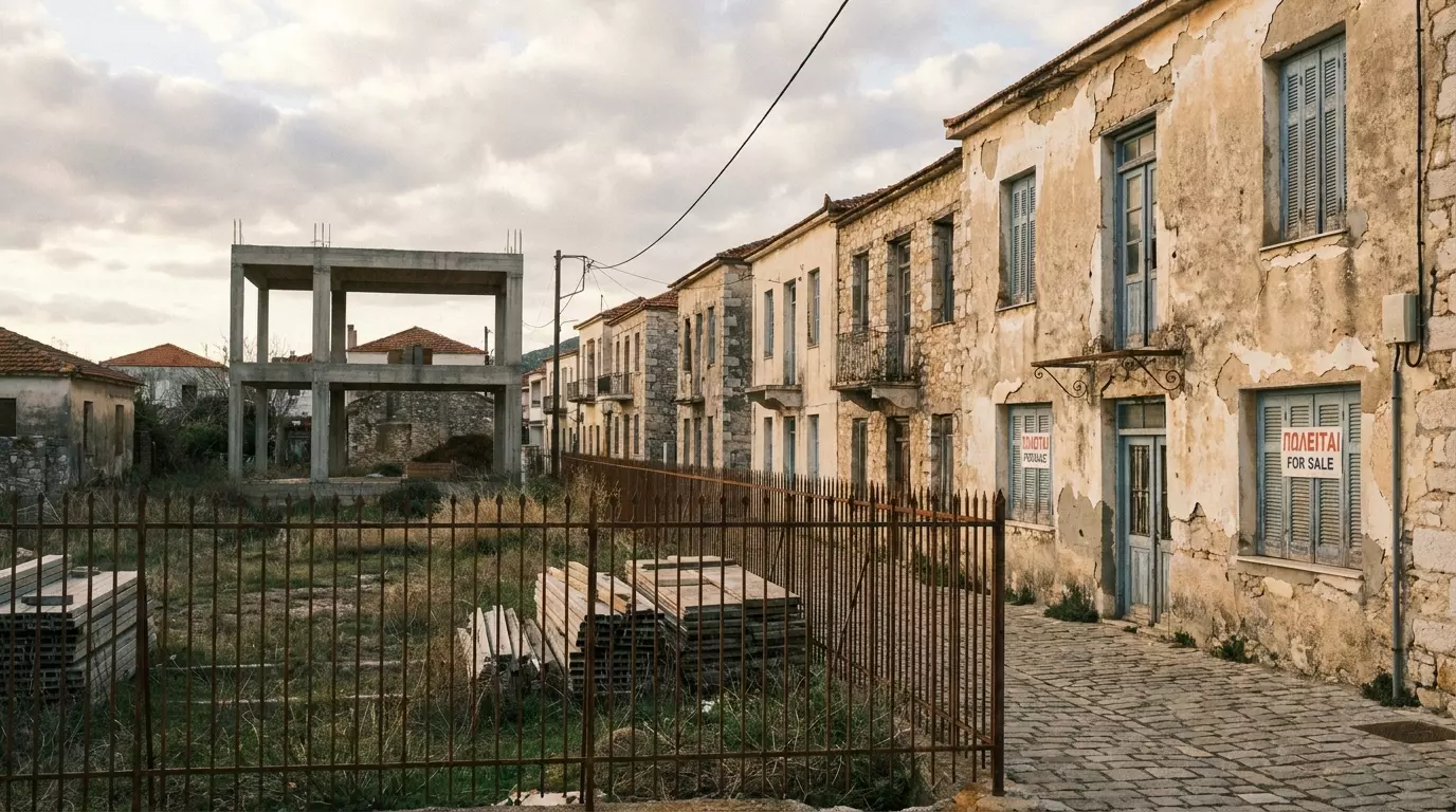 Aging homes flood Greeces market