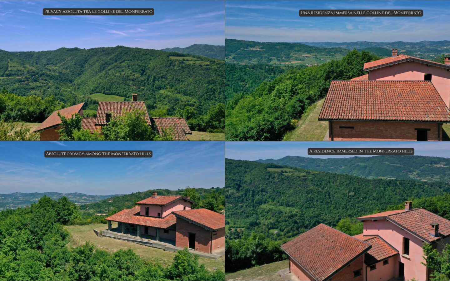 Beautiful Panoramic Villa With Private Park In Monferrato