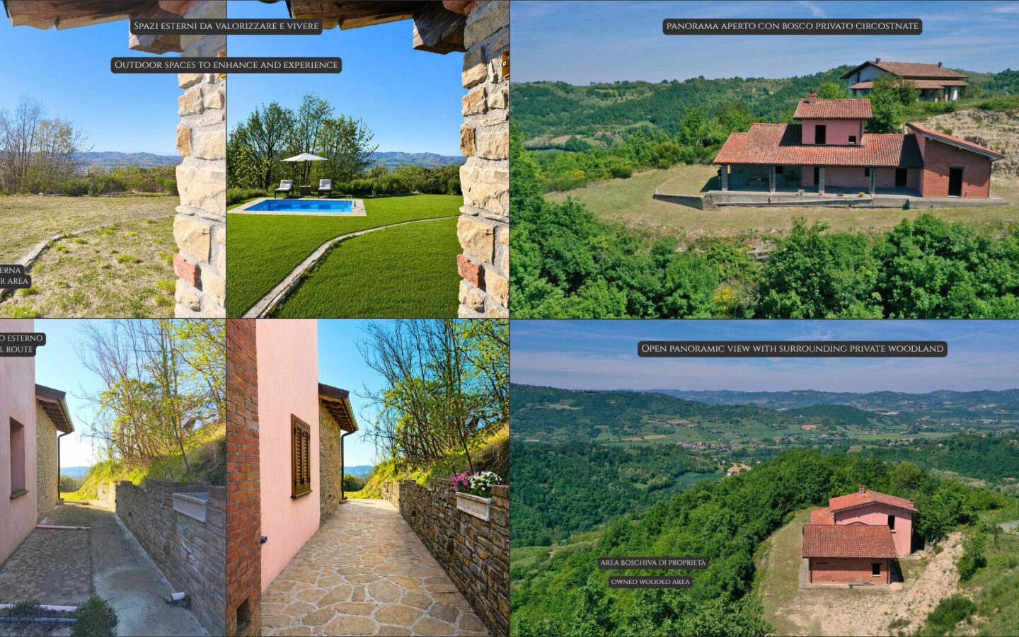 Beautiful Panoramic Villa With Private Park In Monferrato