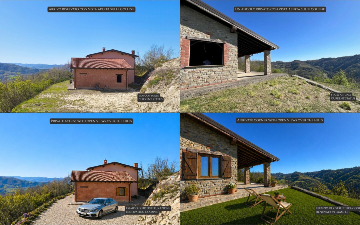 Beautiful Panoramic Villa With Private Park In Monferrato
