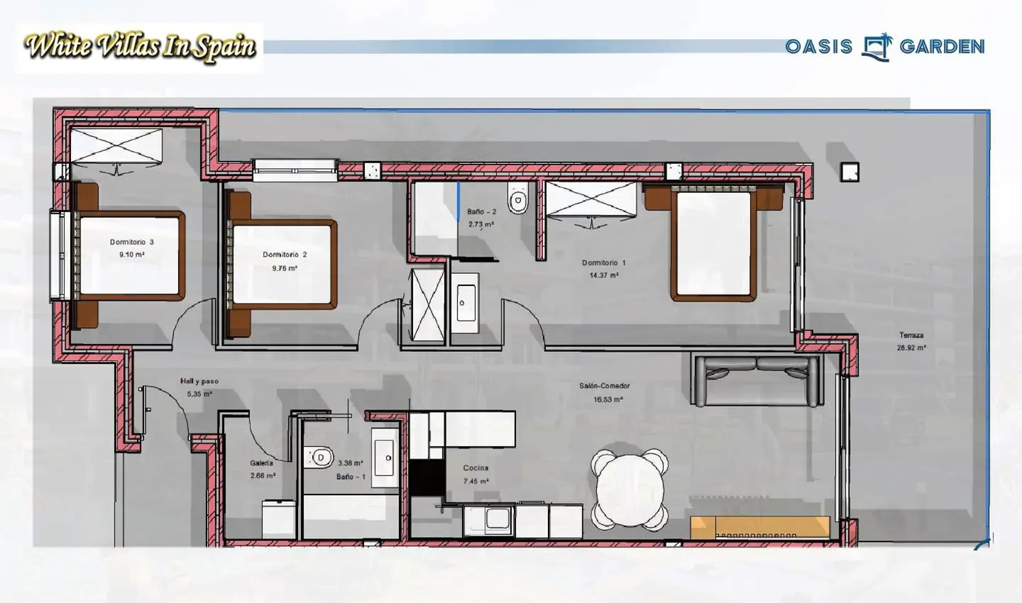 Apartment Of 85 M² In Guardamar Del Segura