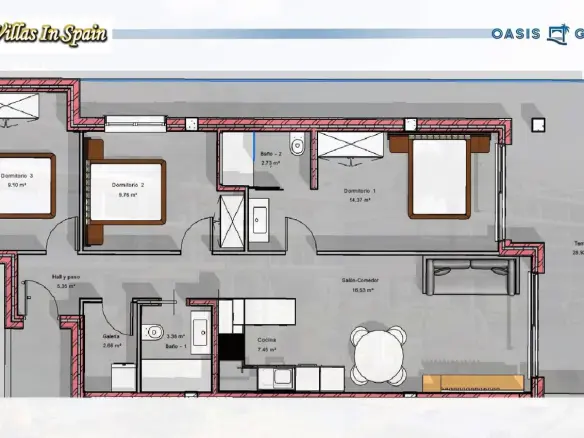 Apartment Of 85 M² In Guardamar Del Segura