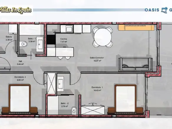 Apartment Of 85 M² In Guardamar Del Segura