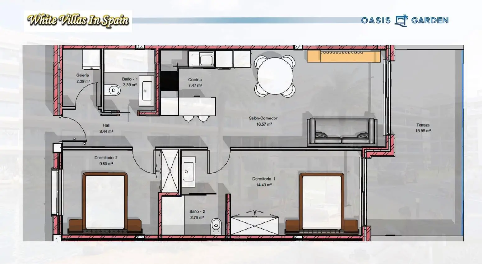 Apartment Of 85 M² In Guardamar Del Segura