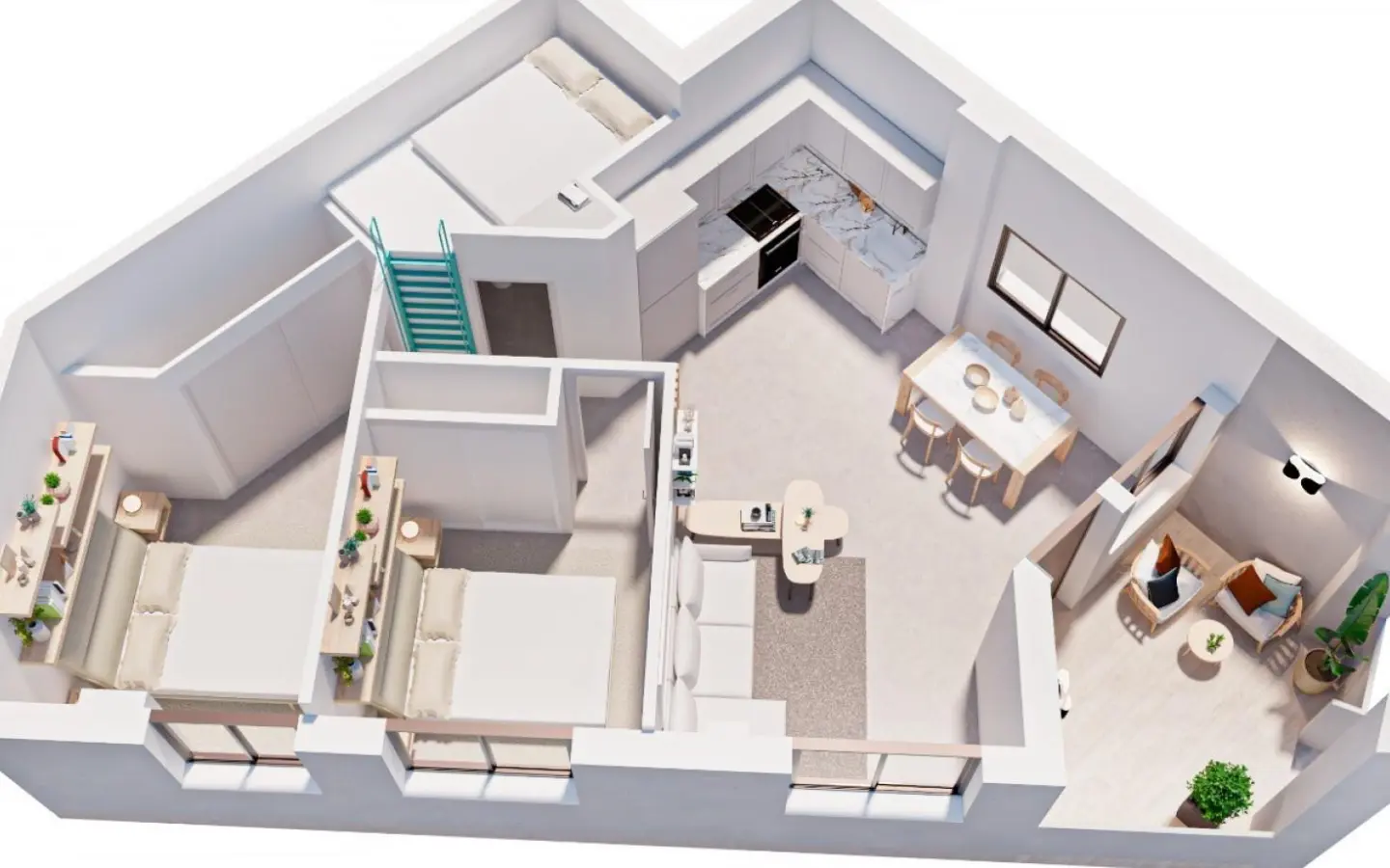 Apartment Of 56 M² In Pilar De La Horadada