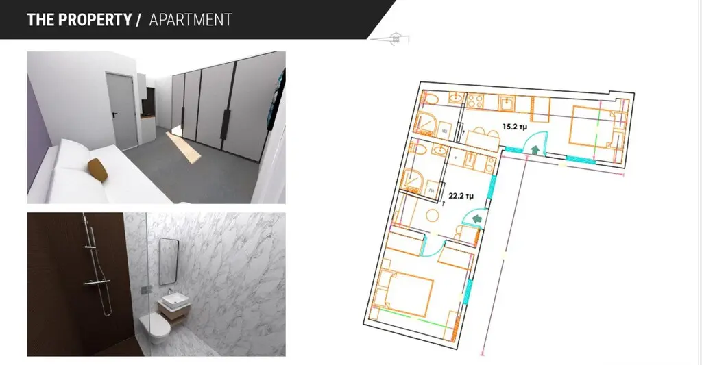 Flat Of 30 M² In Athens