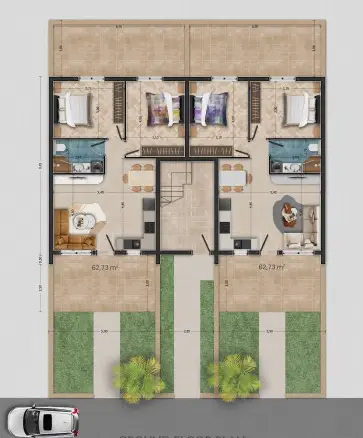 Flat Of 63 M² In Asprovalta