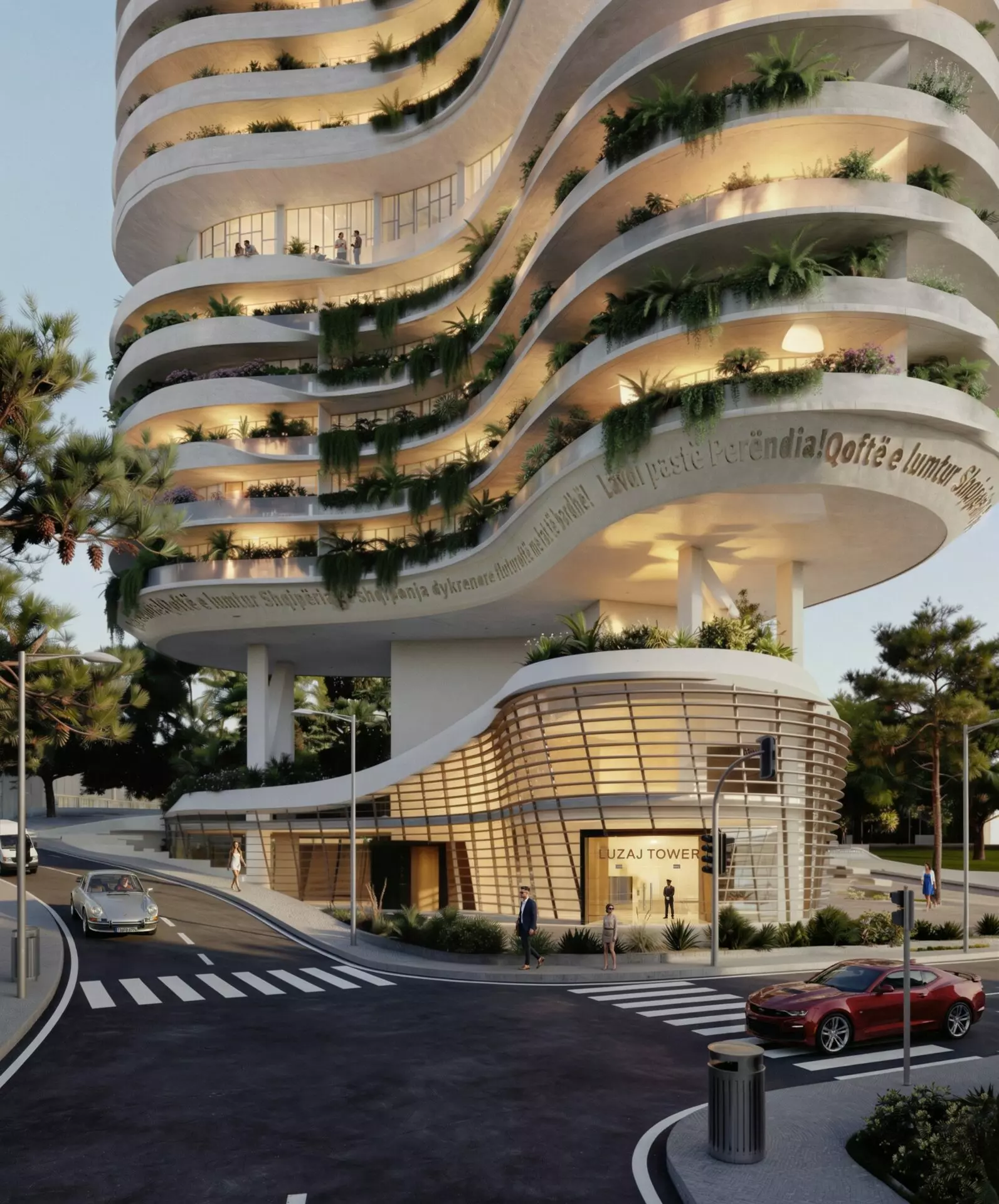 Luzaj-Tower- Apartment Of 120 M² With Sea View In Vlora