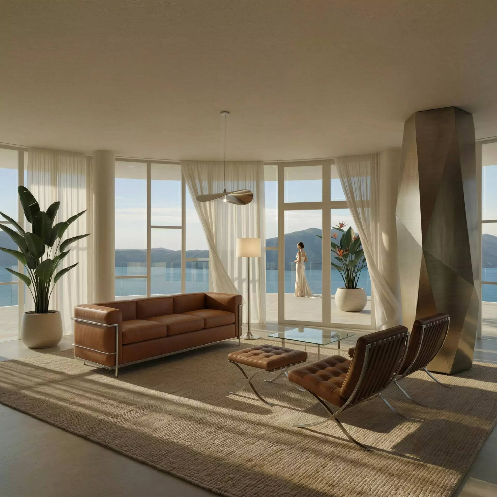 Luzaj-Tower-Interior-Beach-View Apartment Of 120 M² With Sea View In Vlora