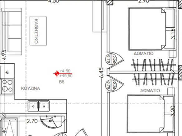 2-bedroom Flat In Kassandra, Greece (70 M²)