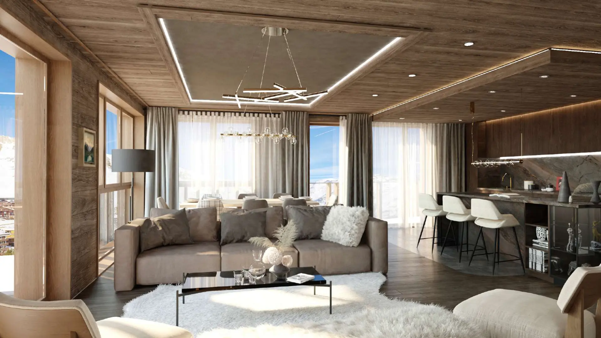 Ski Apartment Of 4 Bedrooms With Ski Access In Tignes, Savoie