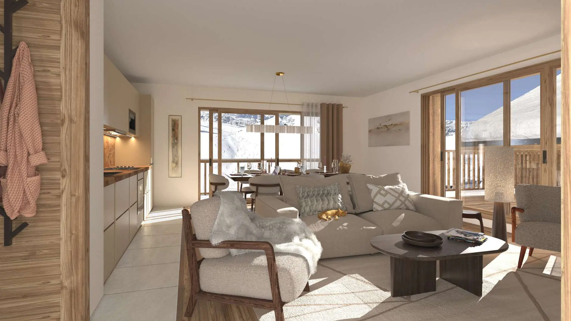 Ski Apartment Of 110 M² With 5 Bedrooms In Les-deux-alpes, Isere