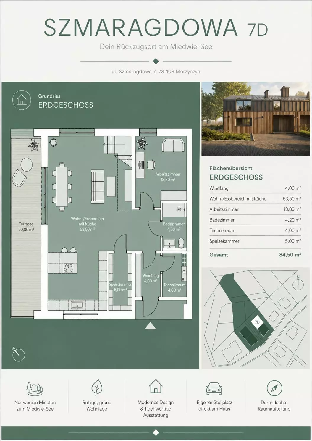 House Of 150 M² With Lake View In Szczecin