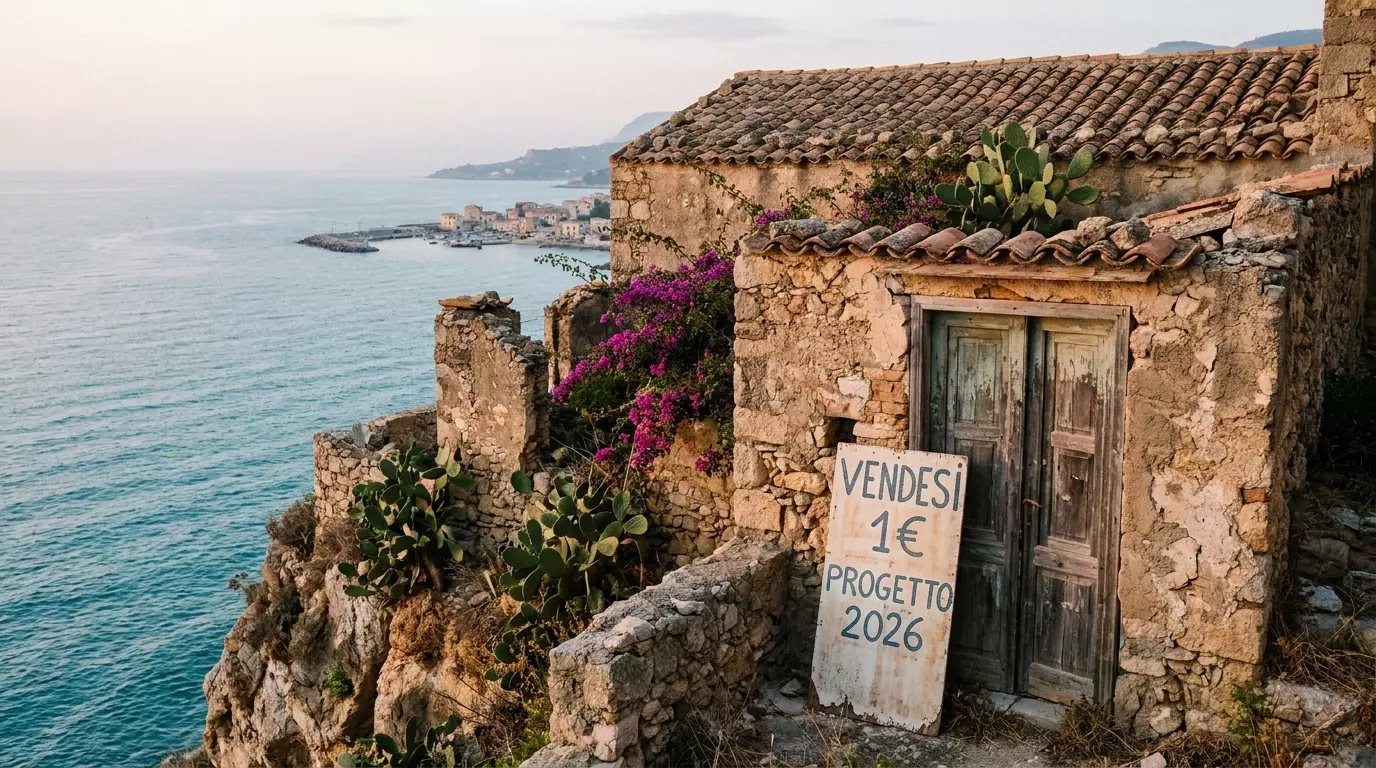 Discover where 1-euro homes meet the sea in Italy