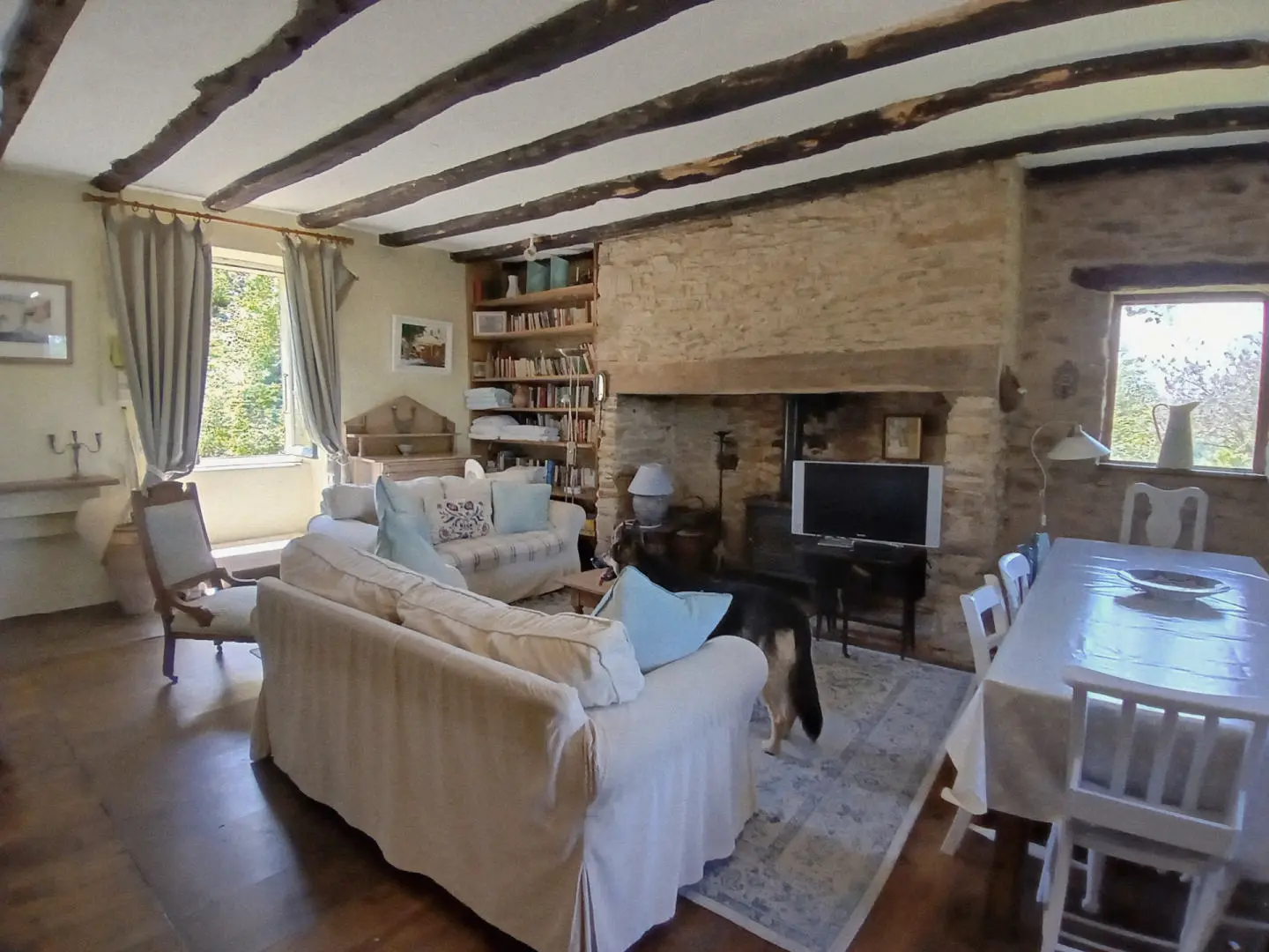 Barn Conversion And Stone Cottage With Pool And Views In [location]