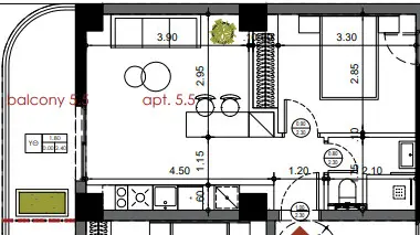 Flat Of 52 M² In Thessaloniki