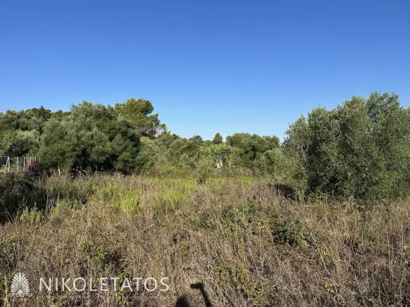 Land Of X With X In Keramies, Greece