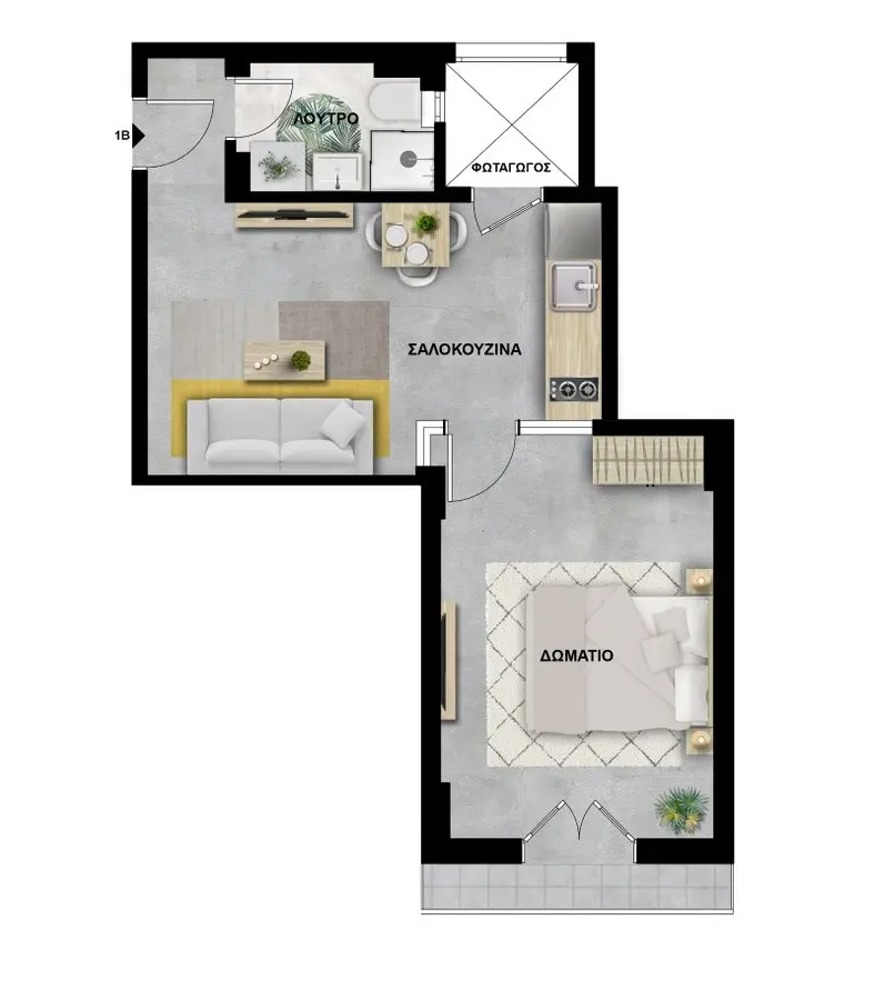 Flat Of 40 M² In Thessaloniki
