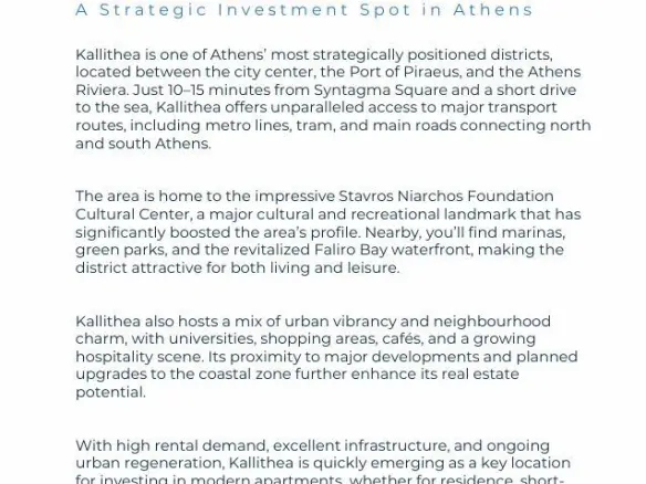 1-bedroom Flat In Kalithea, Greece (37 M²)