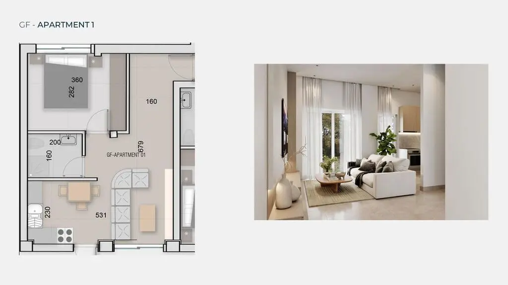 Flat Of 37 M² In Athens