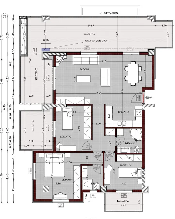 Flat Of 130 M² In Thessaloniki