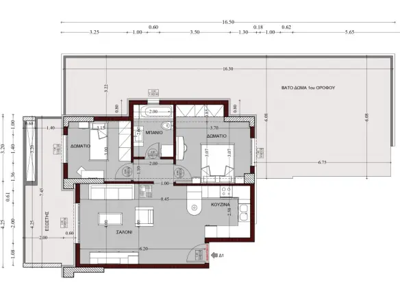 2-bedroom Flat In Evosmos, Greece (87 M²)