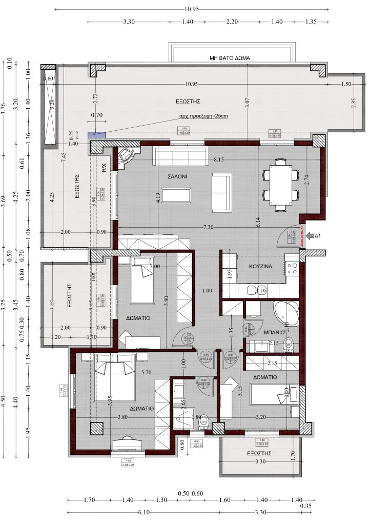 Flat Of 130 M² In Thessaloniki