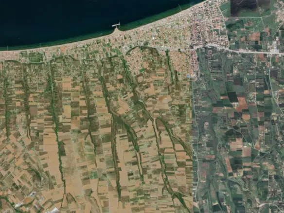 Land In Thermaikos, Greece