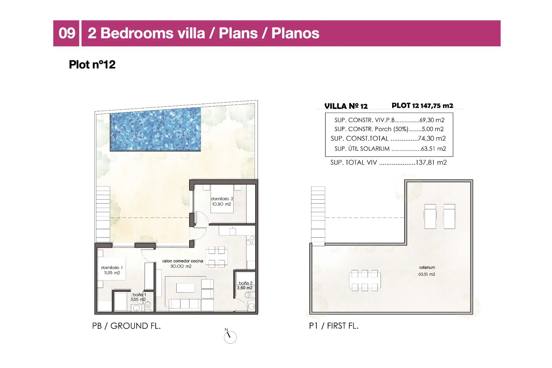 Teach Sraithe 137 M² i Pilar De La Horadada, an Spáinn