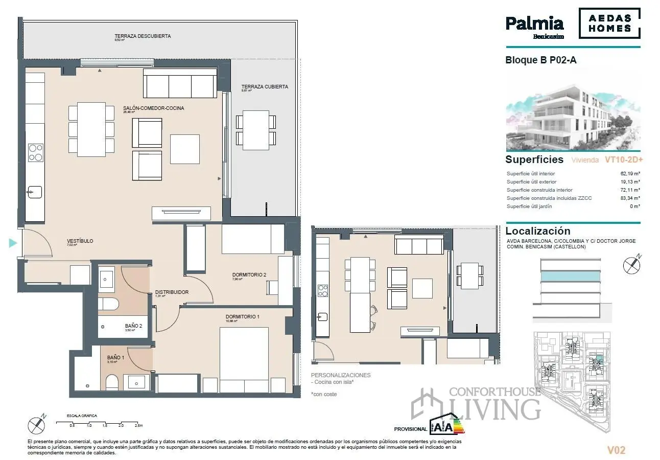 Flat Of 83 M² In Benicassim, Spain