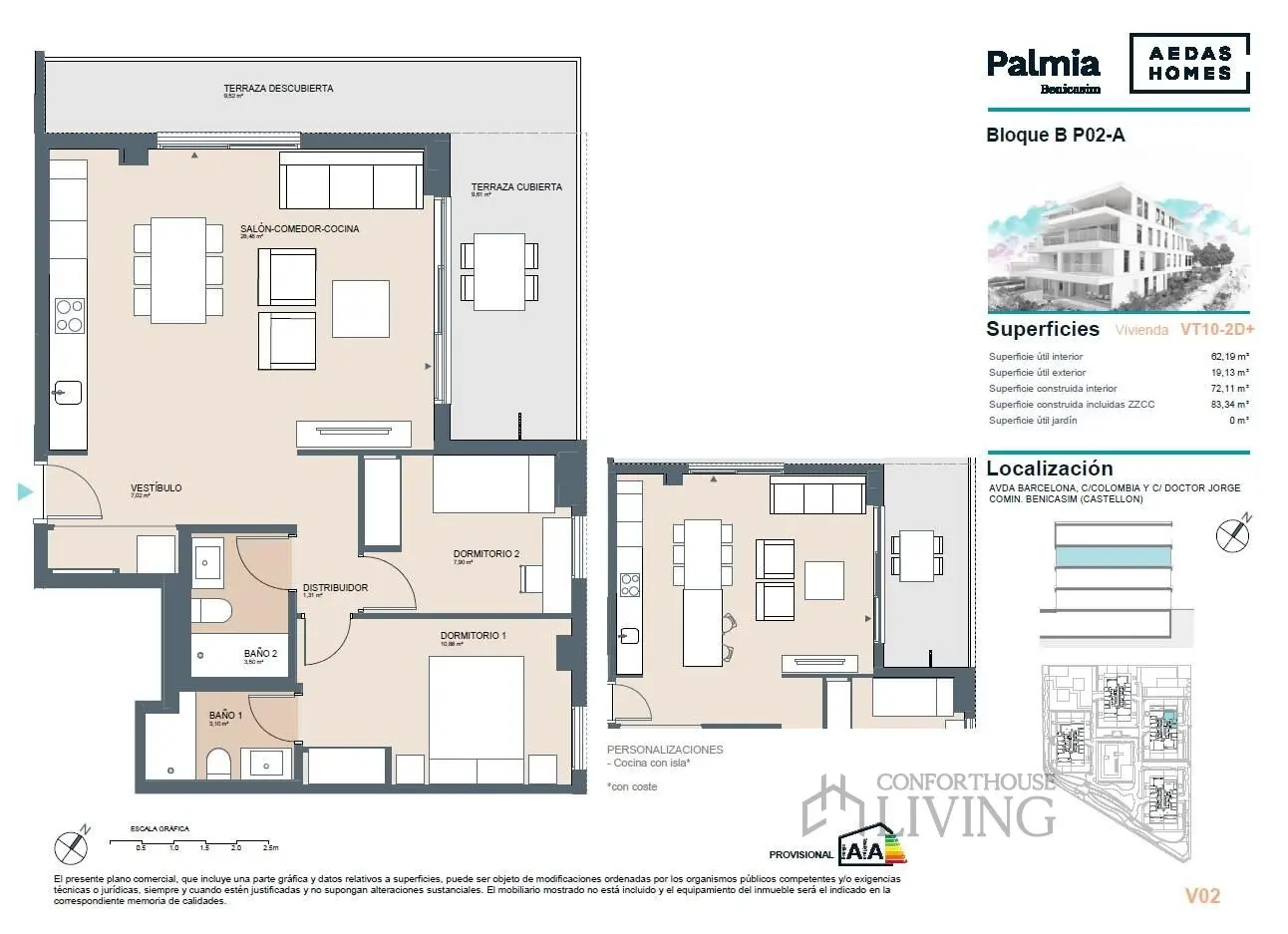 Flat Of 83 M² In Benicassim, Spain