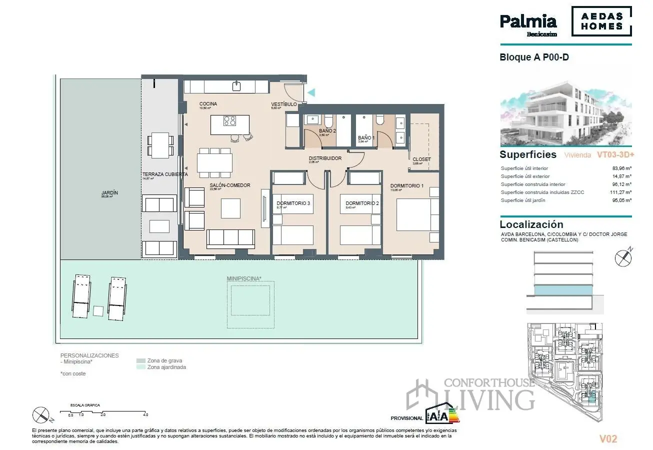 Flat Of 111 M² In Benicassim, Spain