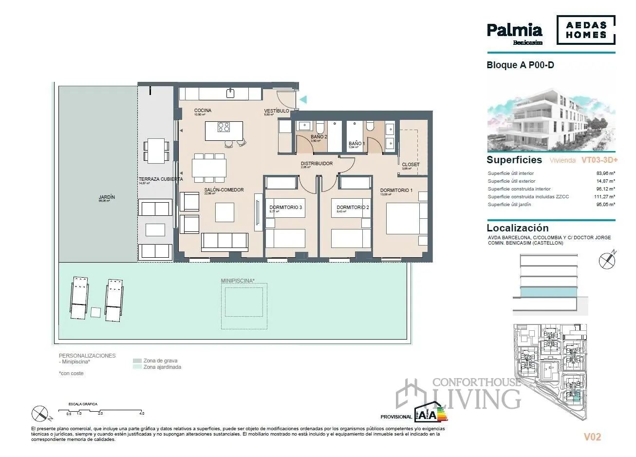 Flat Of 111 M² In Benicassim, Spain