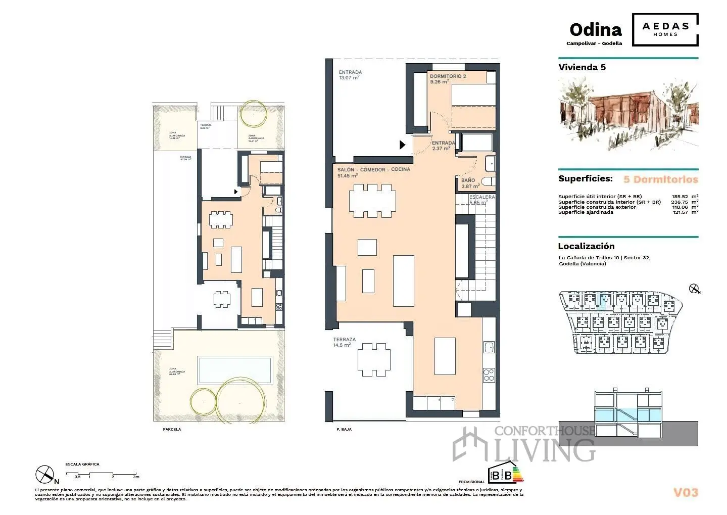 Semi-detached House Of 236 M² In Godella, Spain