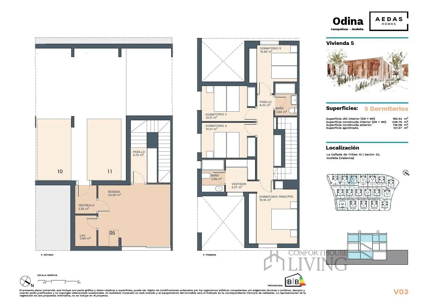 Semi-detached House Of 236 M² In Godella, Spain