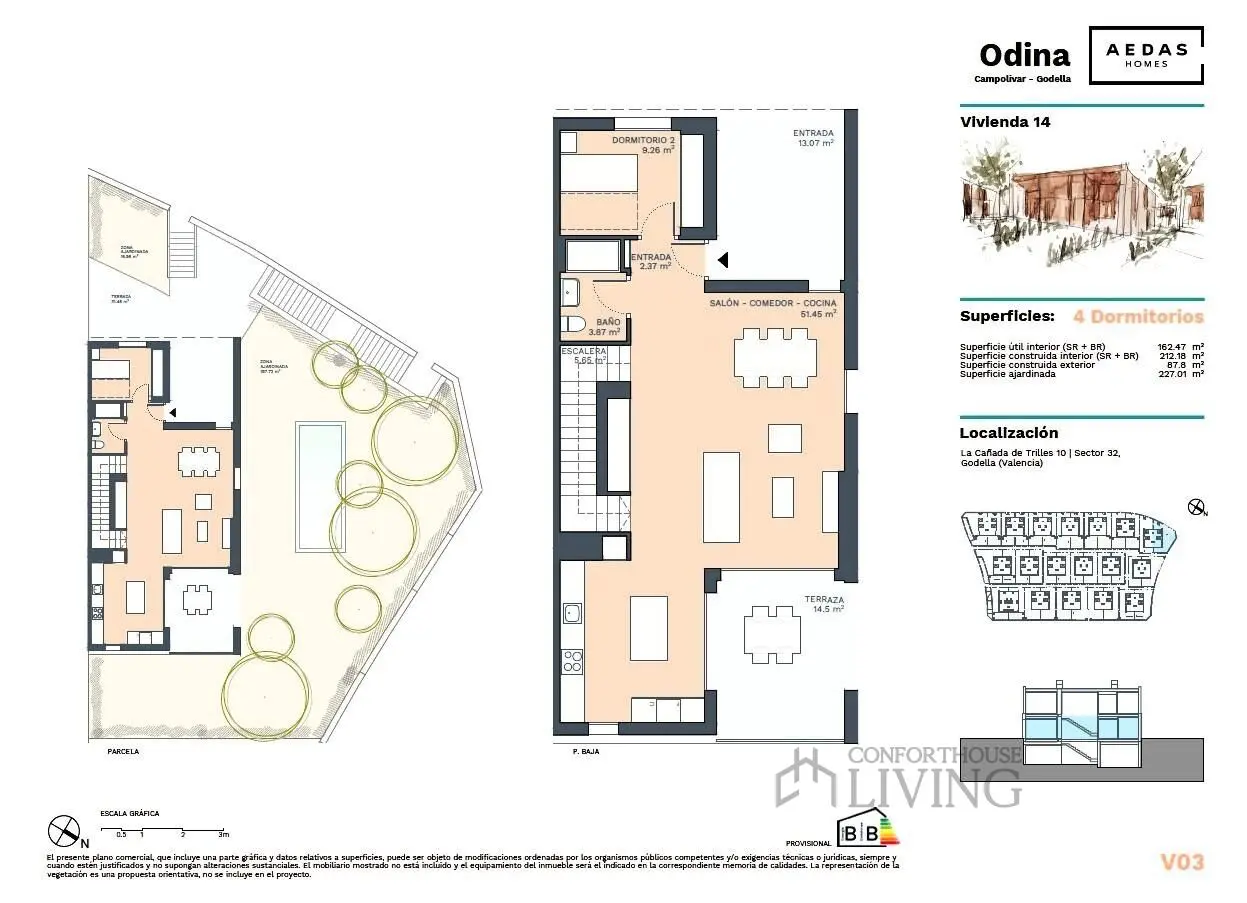 Semi-detached House Of 212 M² In Godella, Spain